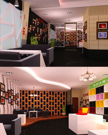 汽车美容规划效果图  SU模型