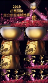 羽协青少年羽毛球比赛颁奖仪式片