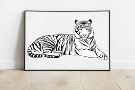 猛虎图装饰画