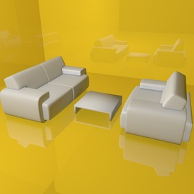 沙发模型 休闲沙发 休闲座椅