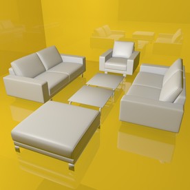 沙发模型 休闲沙发 休闲座椅