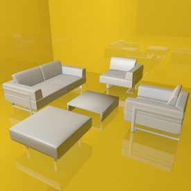 沙发模型 休闲沙发 休闲座椅