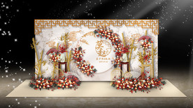 新中式婚礼迎宾区