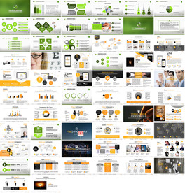 大气清新绿色公司宣传PPT模板