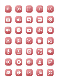 播放器按钮图标