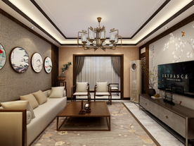 新中式家居客厅装修效果图