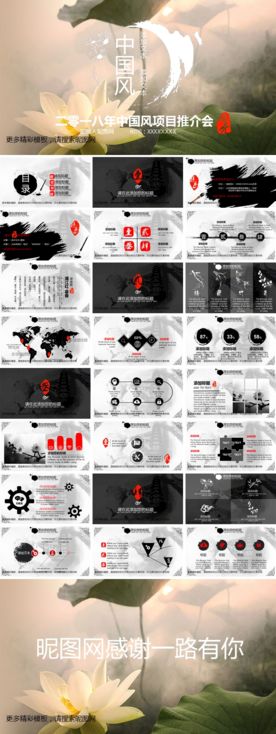 泼墨荷通用课件