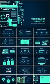 科技感项目汇报ppt