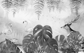 叶子 装饰北欧画 TIF分层