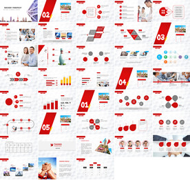 时尚微立体团队年终总结PPT