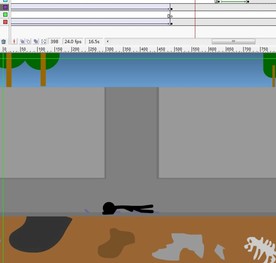 火柴人和井盖动画18秒