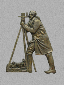 勘测工人浮雕