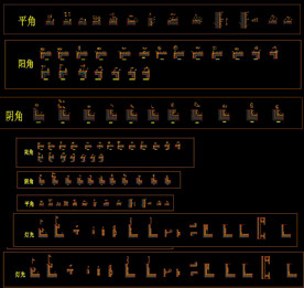各种收口节点CAD图库
