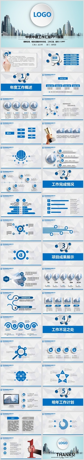 中国中铁中建工作汇报总结PPT