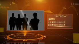 大气金色团队介绍AE模板