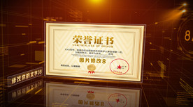 企业科技空间证书展示AE模板