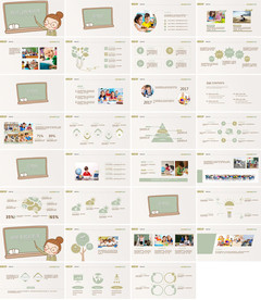 清新简约说课教育培训PPT课件