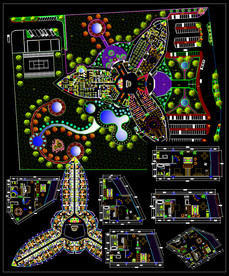 度假村酒店CAD图纸