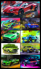 矢量彩绘机车系列