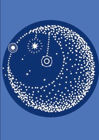 月亮星光创意圆点高清矢量文件