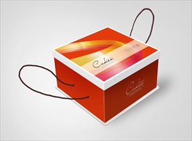 蛋糕盒平面展开图