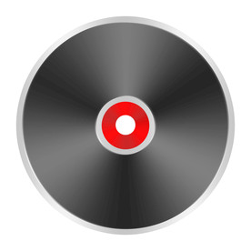 黑红色质感黑胶唱片