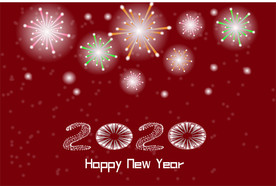 矢量图绽放的烟花图片