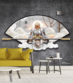 3D浮雕挂画 立体装饰画 悟空