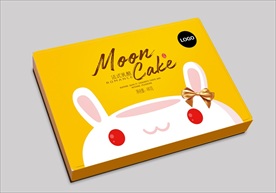 中秋月饼盒平面展开图