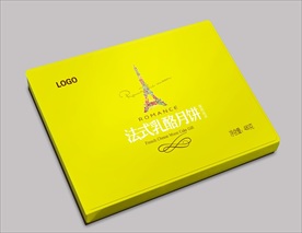 法式月饼盒平面展开图