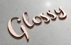 立体金属效果logo贴图