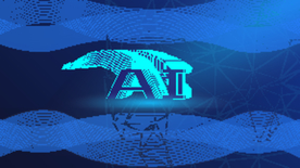 矢量图未来科技AI设计蓝色背景