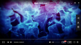 梦幻婚礼蓝色波浪背景动态素材