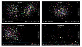 梦幻婚礼彩片礼花带通道背素材