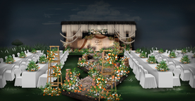 户外婚礼仪式区