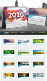 2020鼠年台历 高档风景台历