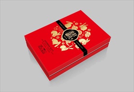 月饼包装平面展开图