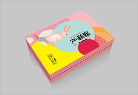 月饼包装平面展开图