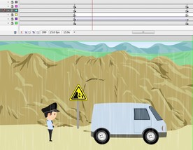 下雨天应当远离山体滑坡20秒