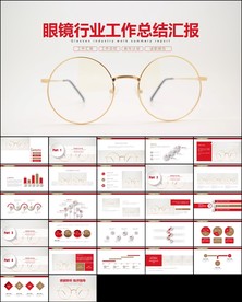 眼镜行业工作总结汇报ppt