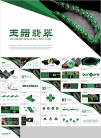 翡翠珠宝首饰装饰品玉器PPT