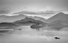 奢华山水新中式画 TIF分层