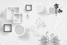 手绘 北欧新装饰画 TIF分层