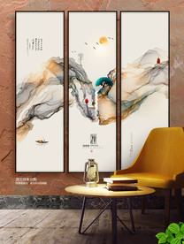 三联画 三联无框画