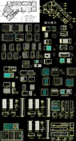 CAD办公室布置图
