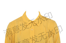 黄色衬衫证件照模板