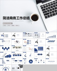 高端美风商务计划总结ppt
