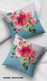 田园花卉抱枕