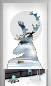 门帘窗帘卷帘遮光帘卷帘图案