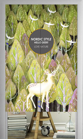 门帘窗帘卷帘遮光帘卷帘图案